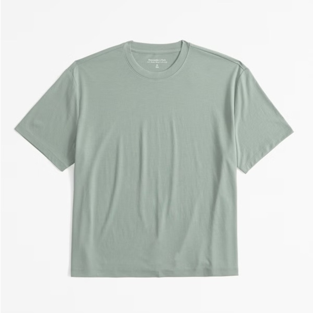Abercrombie & Fitch sage muted green easy Tee